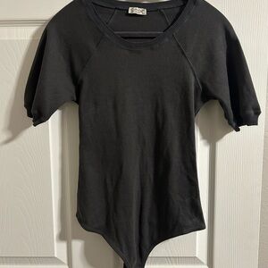 Free people intimately Ribbed Crewneck bodysuit